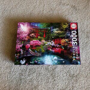 Educa Japanese Garden 3000 Piece Colorful Jigsaw Puzzle Complete